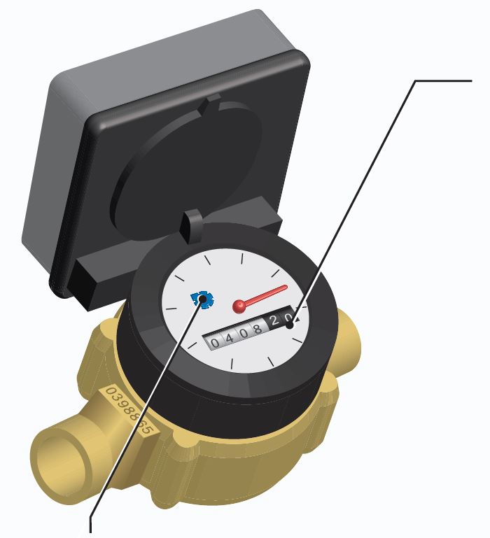 Illustration of a water meter