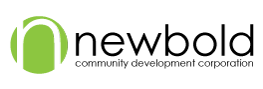 Newbold Community Development Corporation (logo shows a bright green circle with a lower case n cut out of it, to the left of the name in all lowercase, with newbold in larger text above the rest)