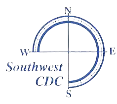 Southwest CDC (logo shows the text in the southwest quadrant of a compass rose)