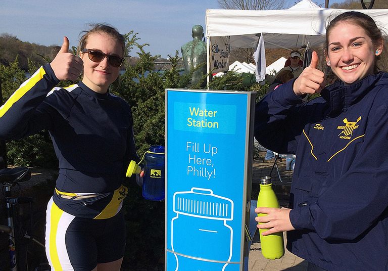 Thumbs up for water access: The Kelly Drive water stations will be flowing again soon.