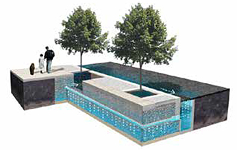 A diagram of a typical street tree designed by Philadelphia Water.