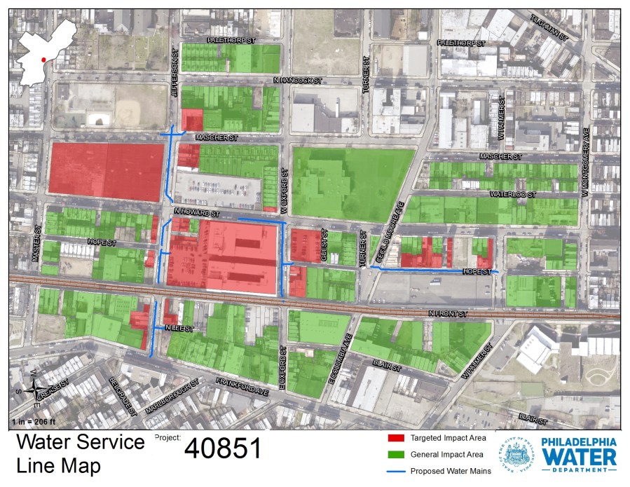 Map of Project 40851