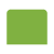 a green rectangle with the top corners slightly rounded